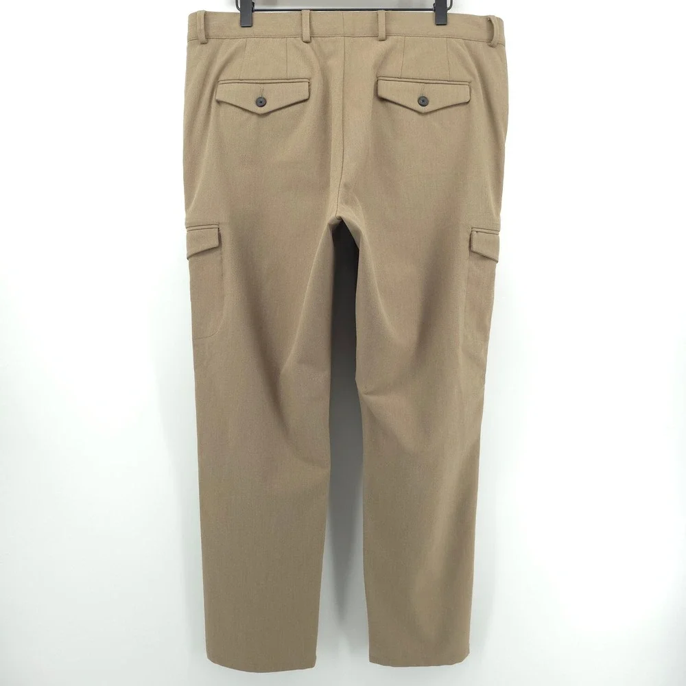 Nordstrom Tech-Smart Men Cargo Pants 38x30 Khaki Slim Fit Coolmax Performance